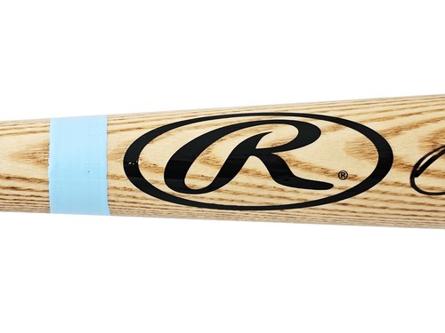 BO JACKSON AUTOGRAPHED NATURAL RAWLINGS PLAYER MODEL BAT ROYALS BECKETT WITNESS - Picture 7 of 9
