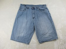 Karl Kani Shorts Mens 38 Blue Jeans Denim Y2K Baggy Hip Hop Streetwear Casual 