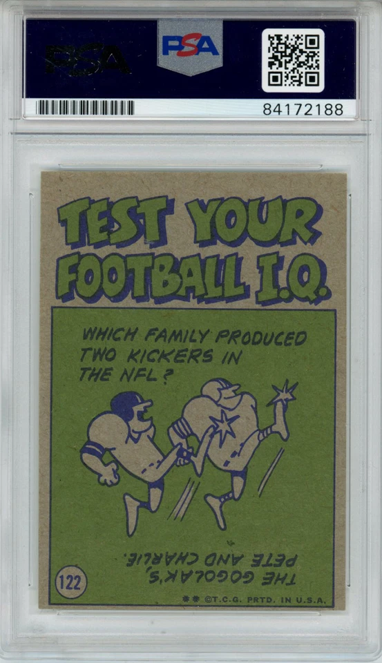 Roger Staubach Autographed 1972 Pro Action #122 Rookie Card PSA Slab 43548 - Image 2 of 2
