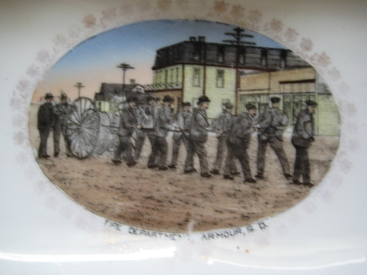 Very Unique Large Souvenir China Armour SD Fire Department South Dakota