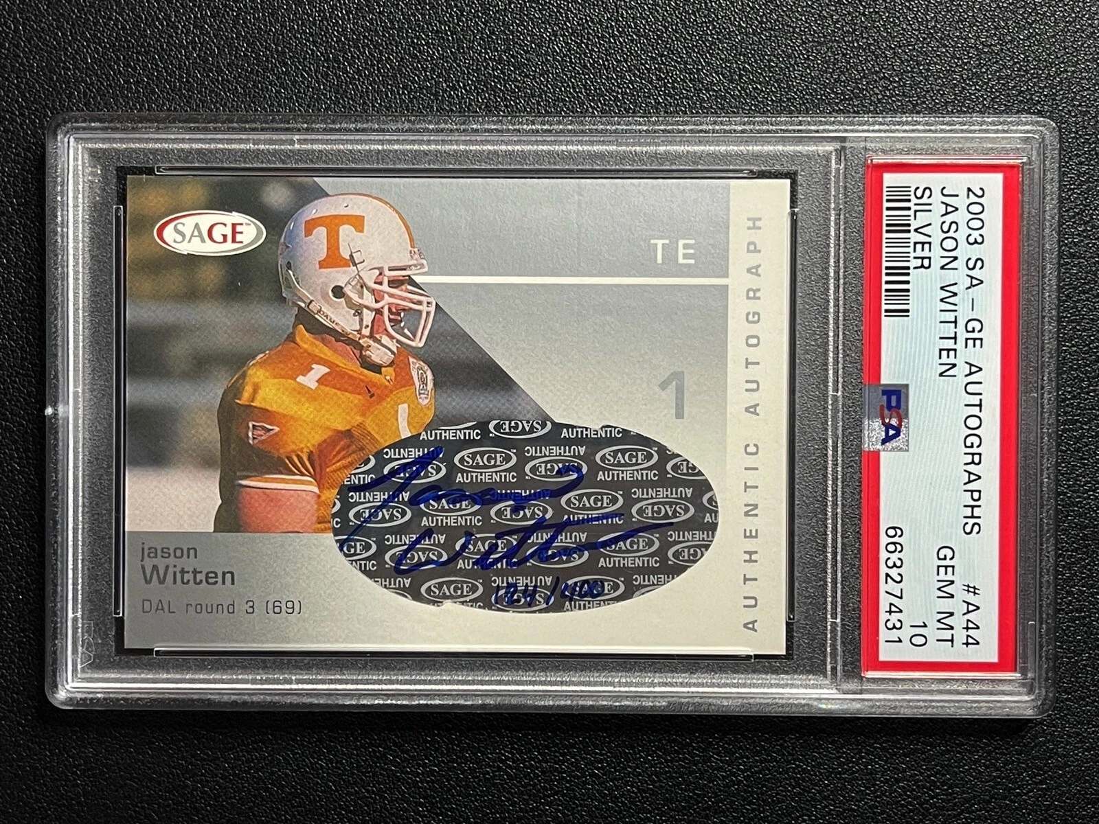 Jason Witten SA-GE Autographs #A44 Silver