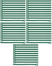 50 x Hook and Loop Cable Ties Reusable 300mm x 28mm Green Cable Hook and Loop Hook and Loop Tape