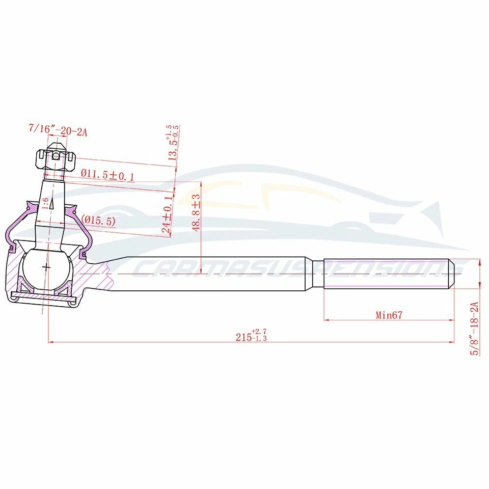 Kit de suspensión 14x para rótula Oldsmobile Cutlass Supreme Tie Rod 1978-1987 Foto 4 de 4