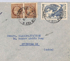 FRANCE Cover 1946 Sweden (FORMER WW2 UNDERCOVER ADDRESS) *WAGONS-LITS*/COOK ZN60