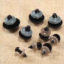Black Plastic Safety Eyes with Washers 6-20mm Toy Teddy Bear Doll Hand DIY Craft