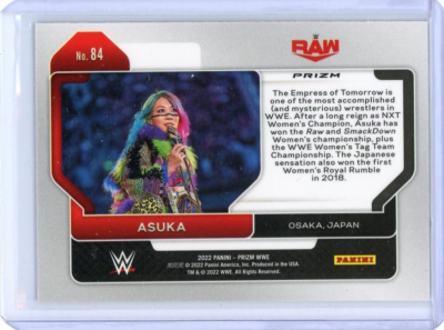 2022 PANINI PRIZM WWE ASUKA RUBY WAVE PRIZM # 84 | eBay