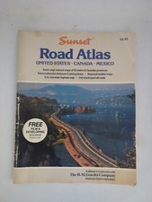 1987 Sunset Road Atlas United States Canada Mexico