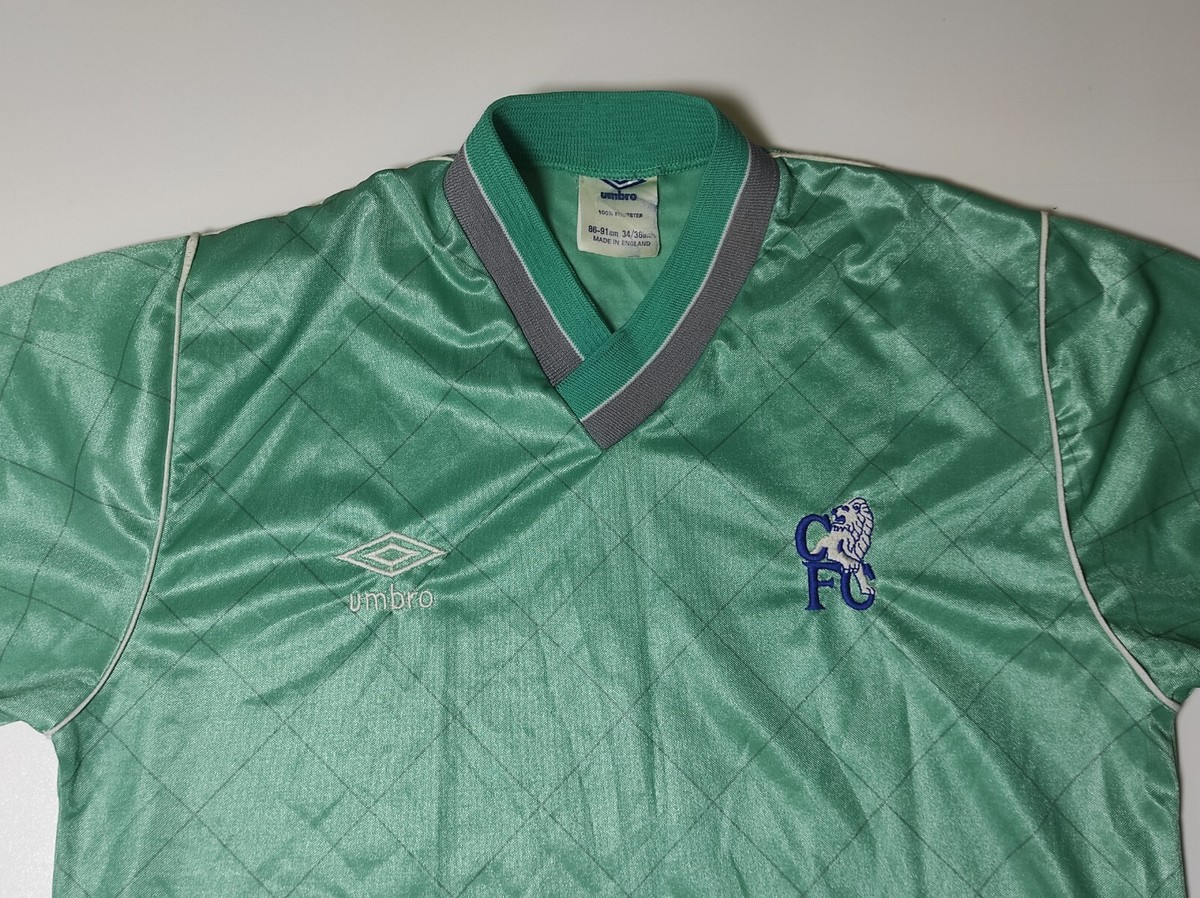 1987 89 チェルシー　ユニフォーム CHELSEA FC 1987-89 AWAY SHIRT UMBRO JERSEY SOCCER SIZE S/XS