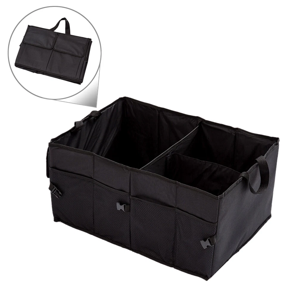 Trunk Cargo Organizer Folding Collapsible Caddy Storage Bag Bin Car Truck SUV Foto 3 de 4