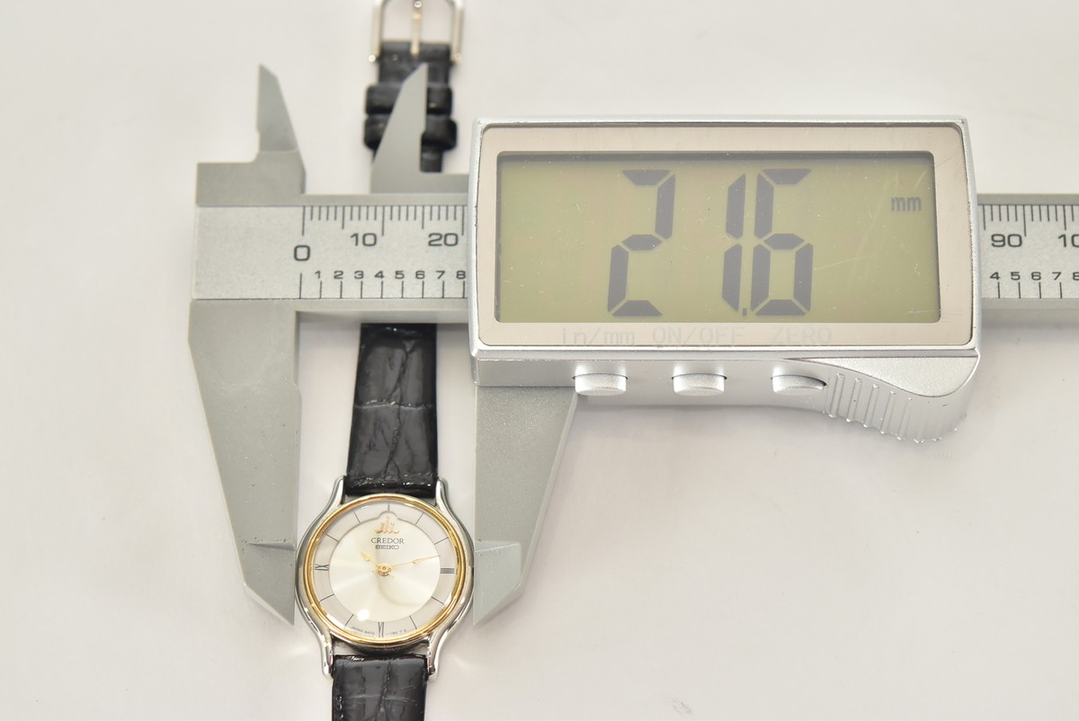 Near MINT] SEIKO CREDOR 5A70-0610 18KT Quartz Stainless