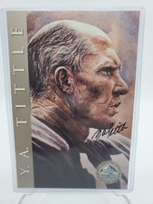 Y.A. Tittle AUTO 1998 Ron Mix Platinum Signature Series HOF 1143/2500 New York 