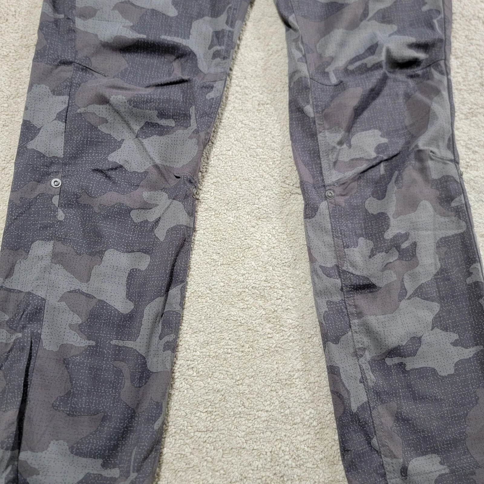 prana halle pant ii camo straight leg roll up convertible stretch pants