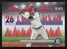 2024 Bowman #BTP-26 Brady House Top 100 Prospects Refractor