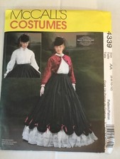 UNCUT McCalls 4339 Pattern Civil War Era Jacket Blouse Collar Skirt 6 8 10 12