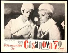 CASANOVA 70 Original Movie Lobby Card Poster Virna Lisi Marcello Mastroianni