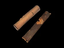 RARE MEZUZAH HANDWRITTEN MANUSCRIPT ON DEER PARCHMENT 150-200 YRS OLD MOROCCO