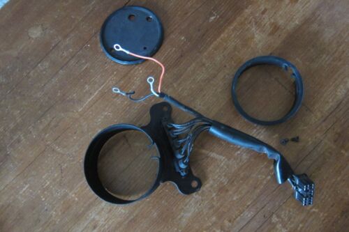 1995-1998 Harley Sportster Dyna Speedometer Mount Wiring Harness Indicator Light - Picture 9 of 11