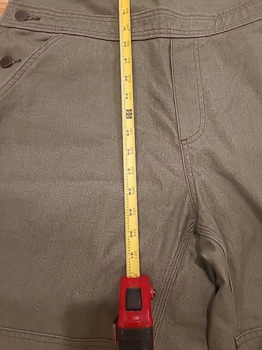 Patagonia EUC! Damen Hanf Canvas Latzhose Fatigue grün Schrittlänge 28 1/2" - Bild 10 von 15