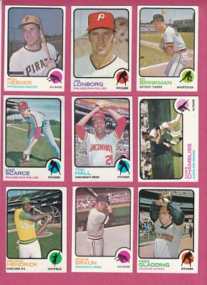 1973 Topps Baseball Cards, #4 - #306 commons to complete your set, VG+ to EXMT