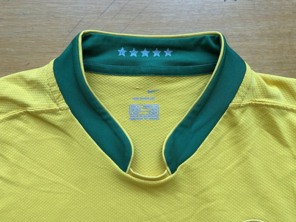 BRAZIL 2006 2008 HOME FOOTBALL SHIRT SOCCER JERSEY NIKE 103889 sz