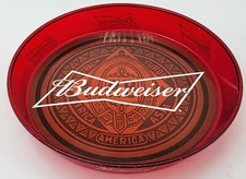 Licensed Budweiser Serving Tray 13" Australia Europe Africa Asia America Int'l 
