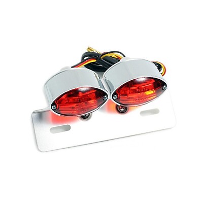 DOPPEL CAT EYE CATEYE RÜCKLICHT für HARLEY-DAVIDSON  CUSTOMBIKE CHOPPER BOBBER