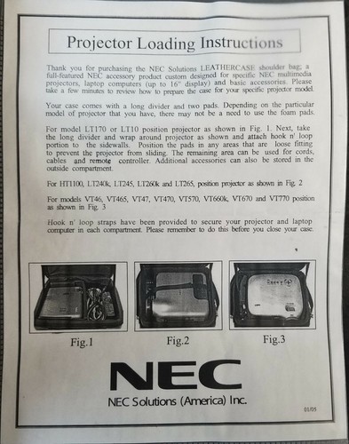 Bolsa de transporte acolchada de cuero Jelco para proyector, portátil y accesorios - Imagen 11 de 12