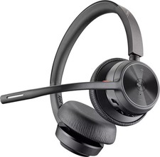 Poly - Voyager 4320 Wireless Noise Cancelling Stereo Headset with mic - Black
