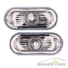 ATEC 2x BLINKER KOTFLÜGEL OVAL GLASKLAR LINKS RECHTS FÜR VW POLO 9N BJ 01-05