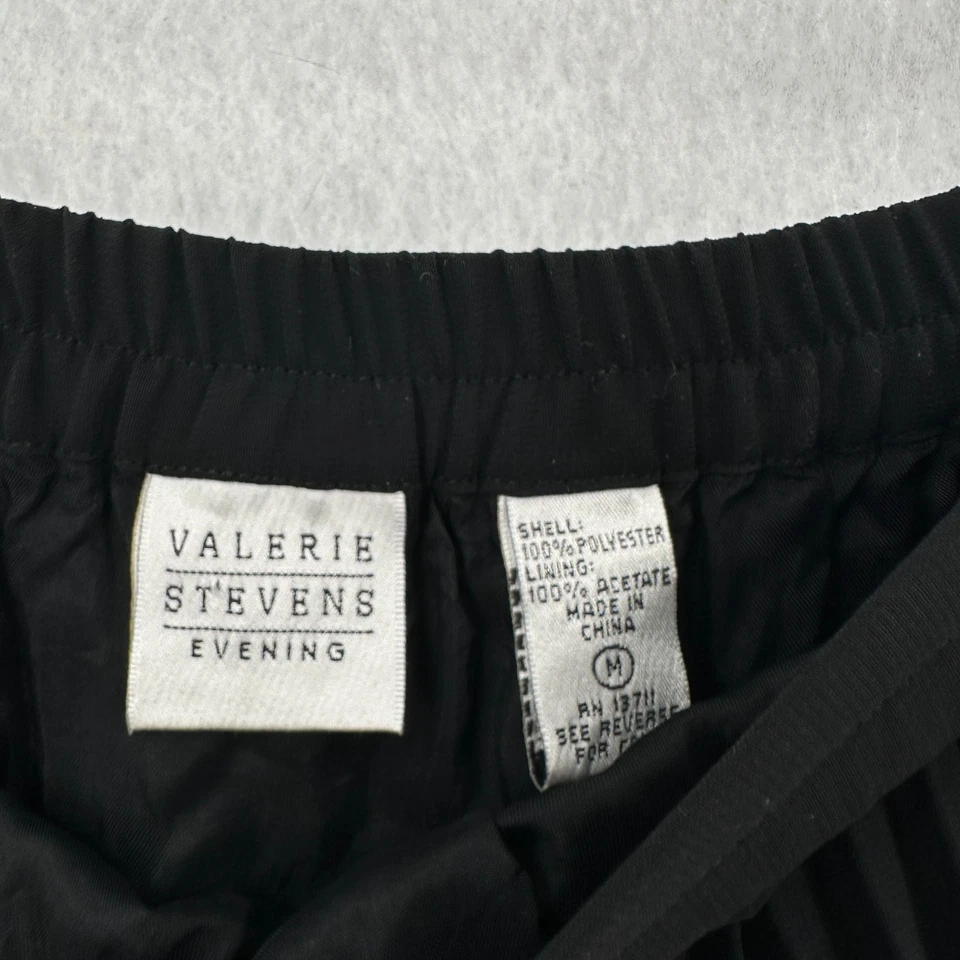 Falda Midi Acordeón Completamente Plisada Valerie Stevens Negra MEDIANA Modesta Bruja Foto 4 de 4