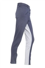 Ladies Stretchy Jodhpurs Horse Riding Self Seat Black Grey Jodhpur