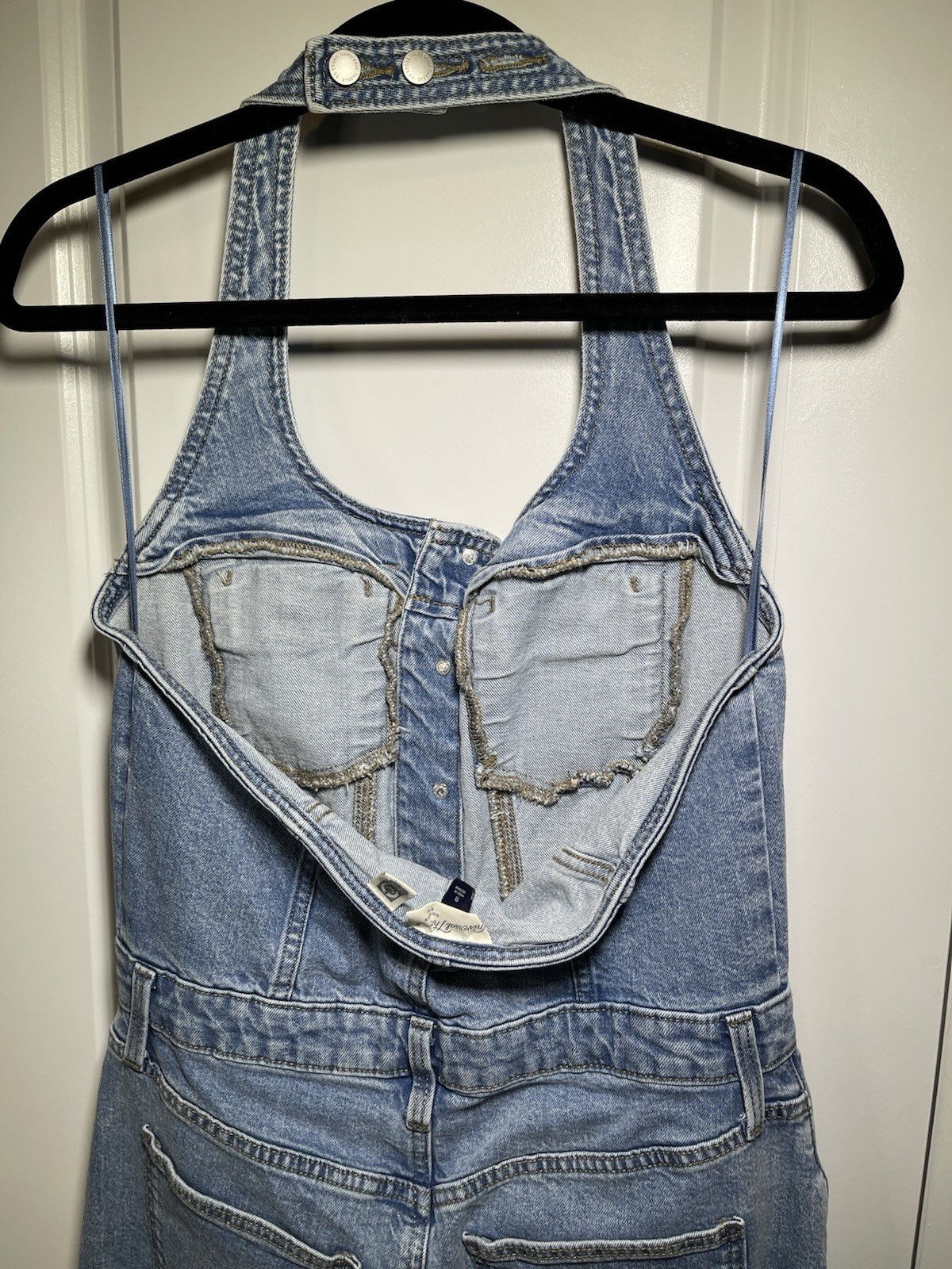 Universal Thread Blue Button Front Sleeveless Fro… - image 8