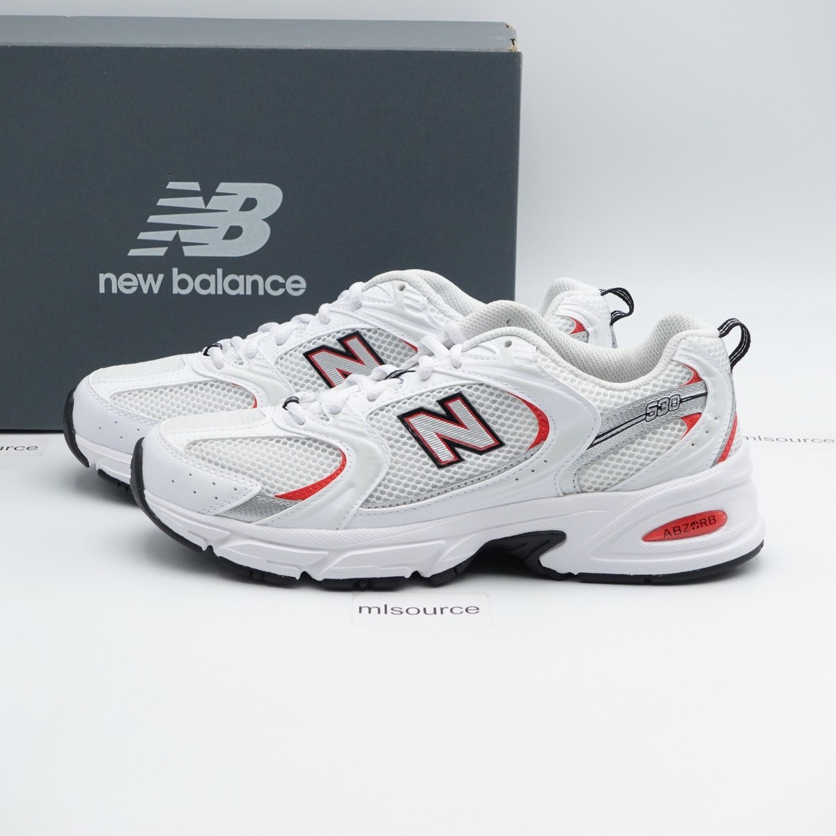 NEW BALANCE / CM1700/ホワイト/28cm/運動靴/白/レッド Size 8 Women's New Balance 530 Sneakers U530JR1 White/Blast Red | eBay