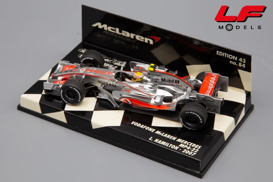 1:43 Vodafone McLaren Mercedes MP4-22 L. Hamilton 2007 - Minichamps - Immagine 2 di 3