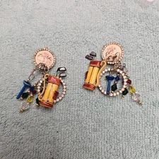 Vintage Lunch At The Ritz Earrings "Pro Lunch 1"