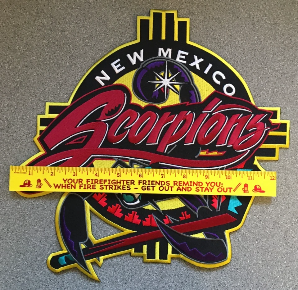 1996-2000 Nuevo México Escorpiones WPHL CHL Hockey Menores De Colección 12.75" Parche Equipo Foto 2 de 4