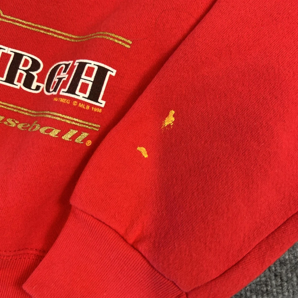 Vintage Pittsburgh Pirates Sweater youth Red MLB Baseball Crewneck Pullover 90s - Image 2 of 4