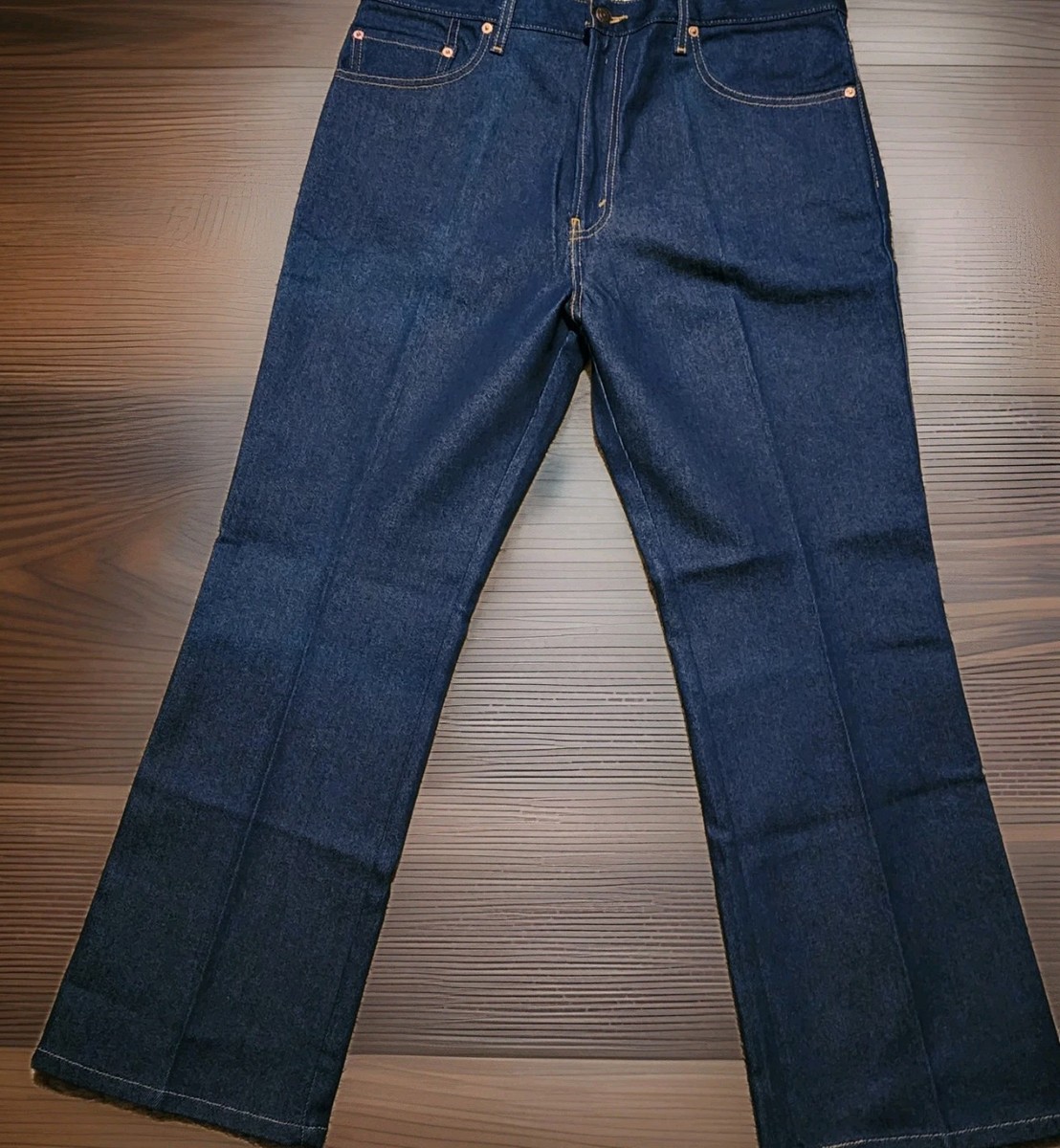 NWT Levi 517 Deadstock Boot Cut Denim Dark Blue 38W 29L Stretch