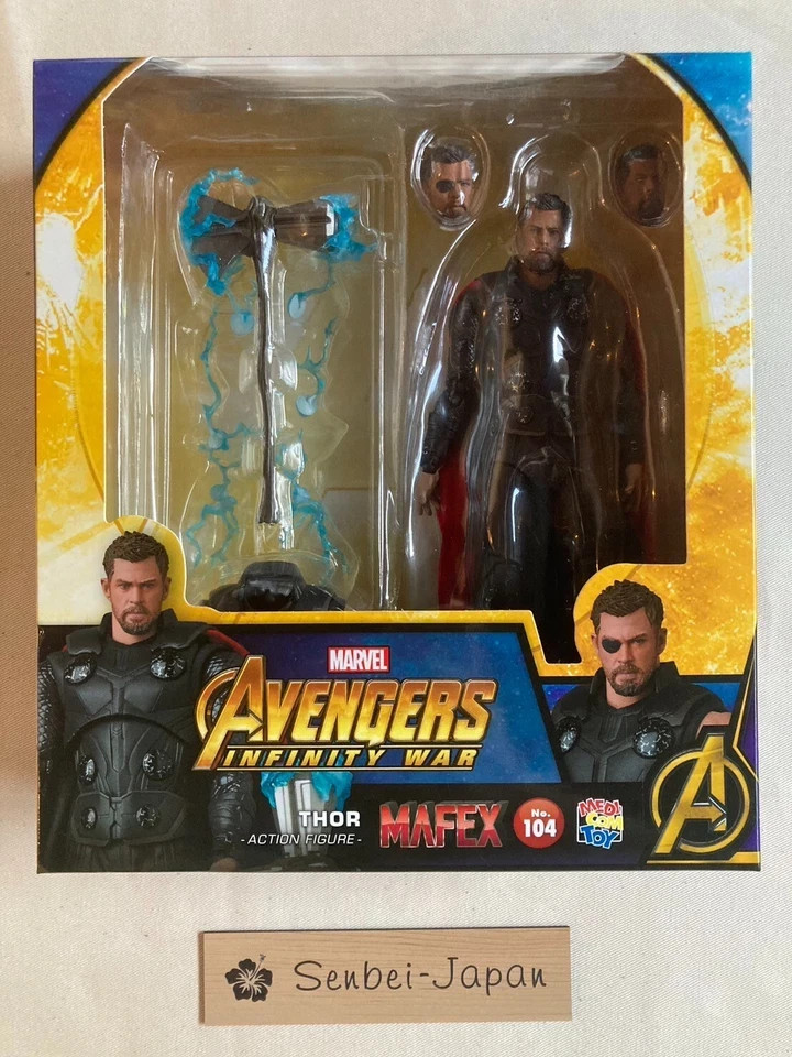 MAFEX THOR ソー アクションフィギュア No. 104 MAFEX No.104 Avengers Infinity War Thor 160mm Action Figure