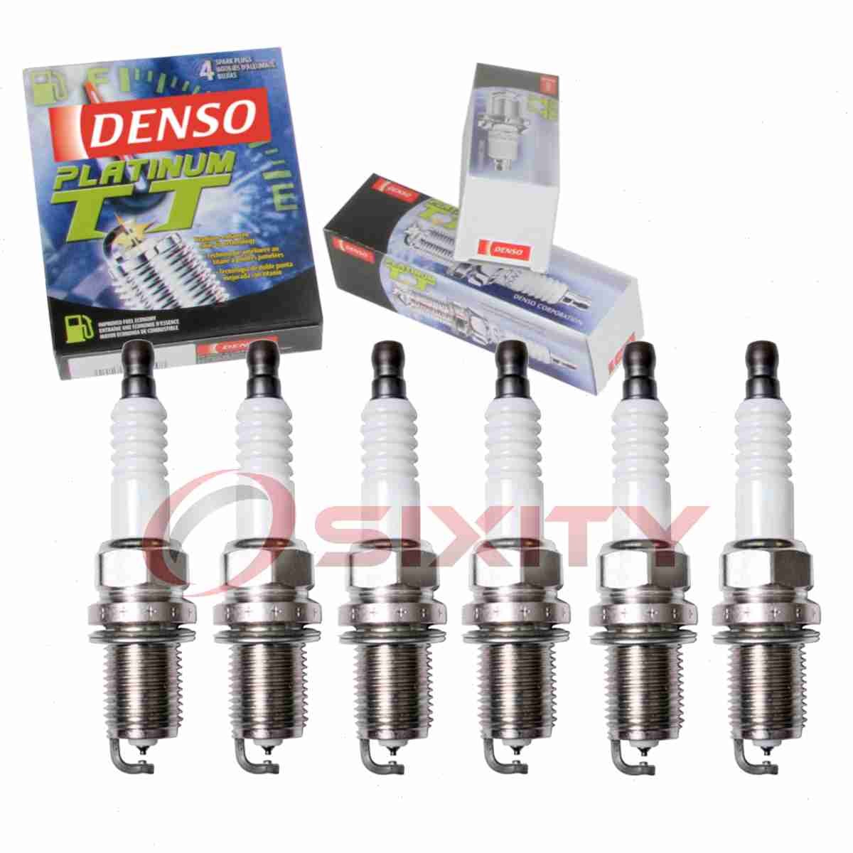 6 pc Denso Platinum TT Spark Plugs for 1993-2002 Mercury Villager 3.0L 3.3L zm