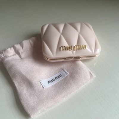 miu miu Light Pink Small Case w/a mirror w/o a box | eBay