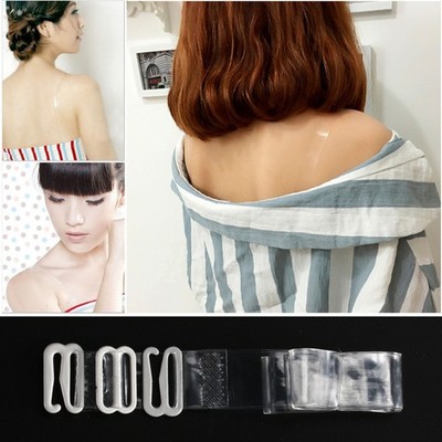 6 Pairs Transparent Bra Straps Clear Invisible Adjustable Durable for Dresses