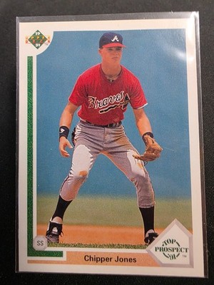 1991 Upper Deck - Top Prospect Chipper Jones #55 1990 Hologram (RC)