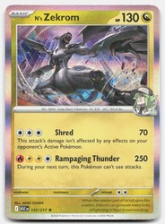 N's Zekrom 155/217 Holo Rare - Mega Evolutions: Ascended Heroes