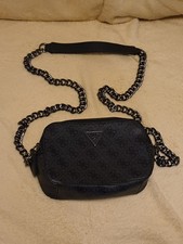 Guess NEW Noelle Signature Double Pocket Chain Strap Crossbody Handbag Purse
