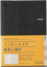 NOLTY Planner 2026 A5 Weekly Access 1 Black 6463 (Starts December 2025)