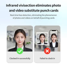 Biometric Time Clock Attendance Machine For Employees Biometric In And Out CAIW