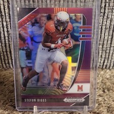 Panini purple Prizm Draft Picks Stefon Diggs 91 Maryland Terrapins Football 2020