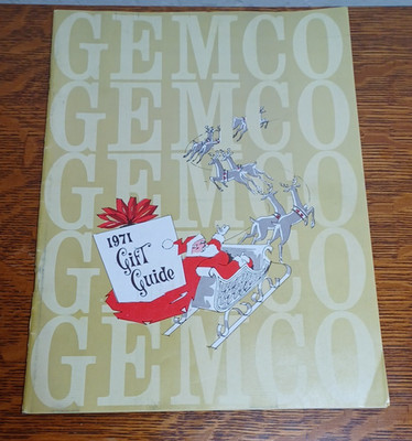 Vintage Gemco Gift Guide Christmas 1971 Magazine Store  JRR5