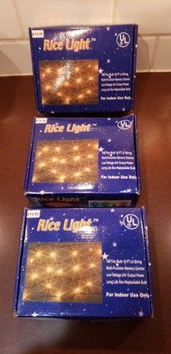 Multi Function Lights Clear ''Rice Lights'' Lot of 3 Boxes 324 Count NEW SEE VIDEO
